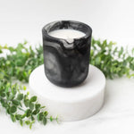 Black & White Marble Jar