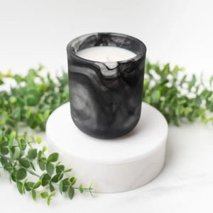 Black & White Marble Jar