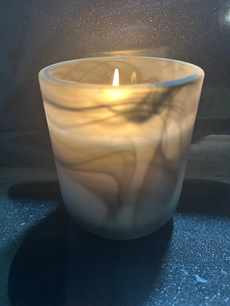 Black & White Marble Jar
